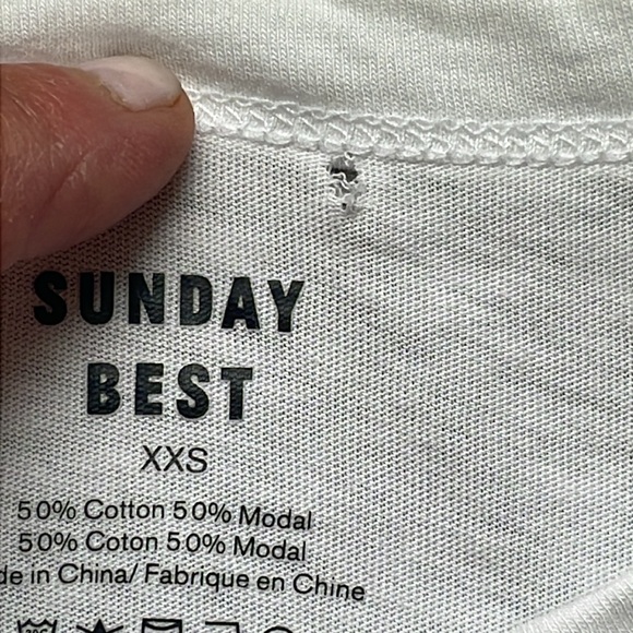 🧵Sunday Best Soft T Shirt with Embroidered Fries 🍟. - Picture 5 of 5